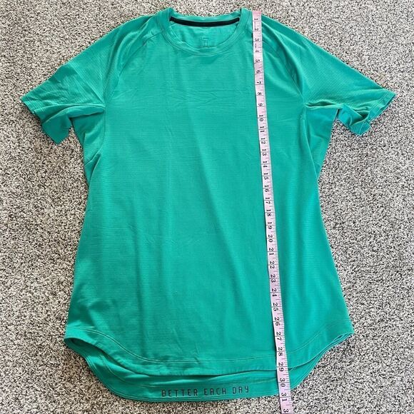 Lululemon Men’s Drysense Short Sleeve Shirt in Maldives Green - Picture 8 of 11